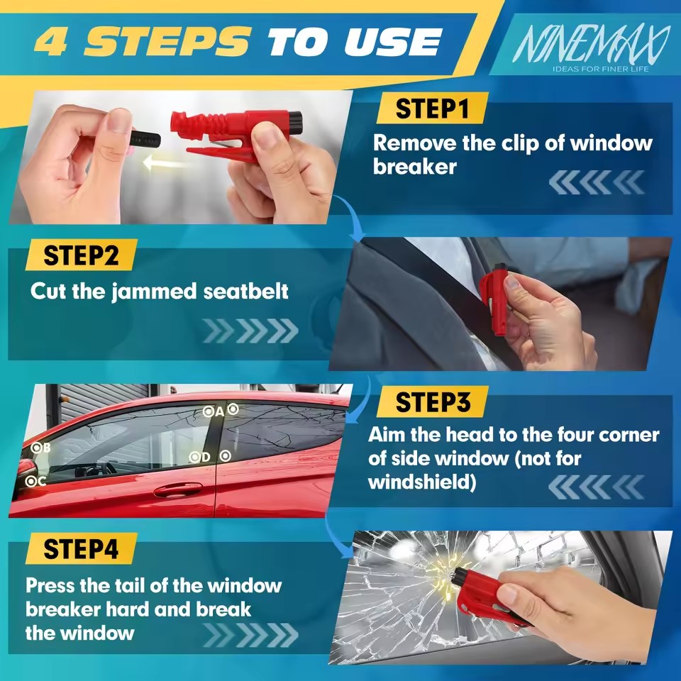 Martello di Sicurezza per Auto - Rescue Rope Throw recensione e prezzo