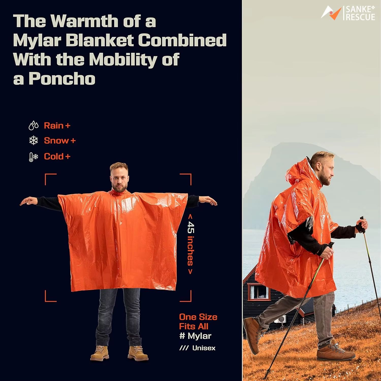 Poncho Impermeabile di Emergen - Emergency Poncho Rain recensione e prezzo